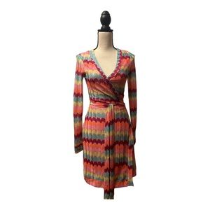 Rubber Ducky Productions INC., Multi-colored wrap-dress, Size:S